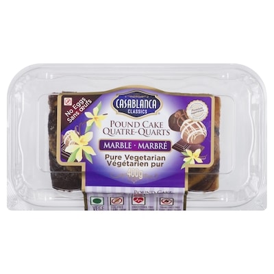 Casablanca Pound Cake, Marble 400 g, $1.00/100g
