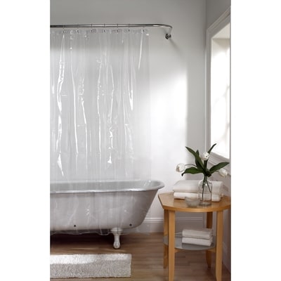 Soft PEVA Shower Curtain Liner, Clear