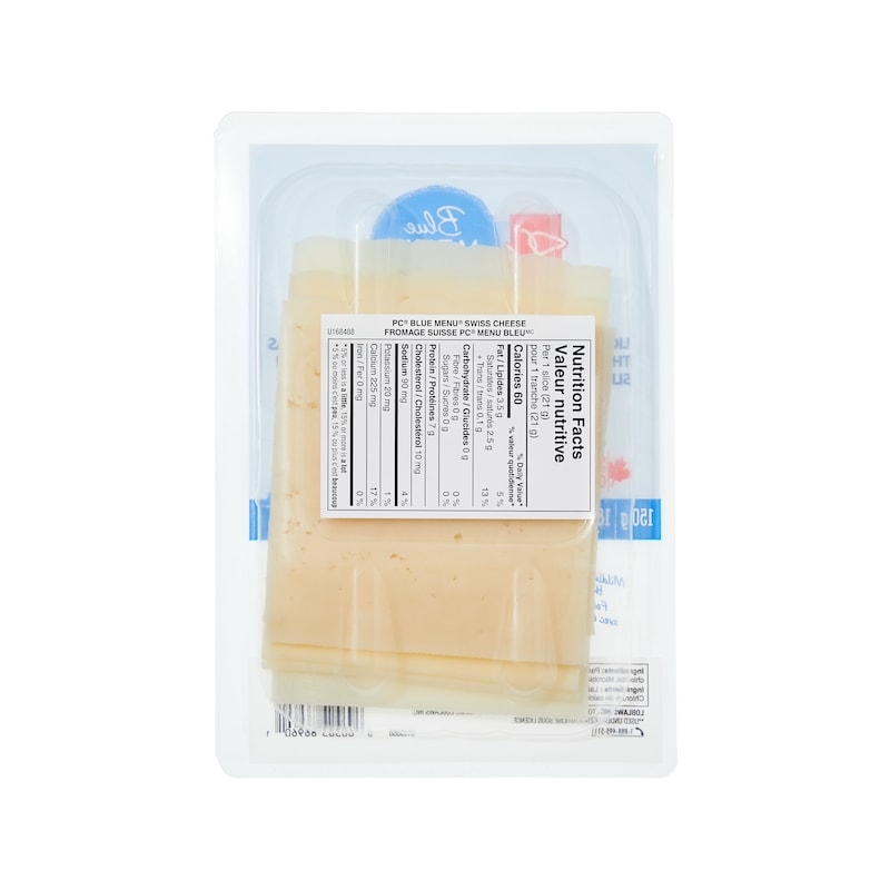 Light Swiss Cheese Slices