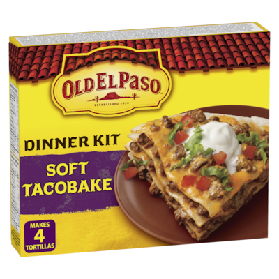 Old El Paso Smart Fiesta Dinner Kit, Soft Taco Bake 312 g, $1.86/100g