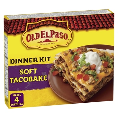 Old El Paso Smart Fiesta Dinner Kit, Soft Taco Bake 312 g, $1.28/100g