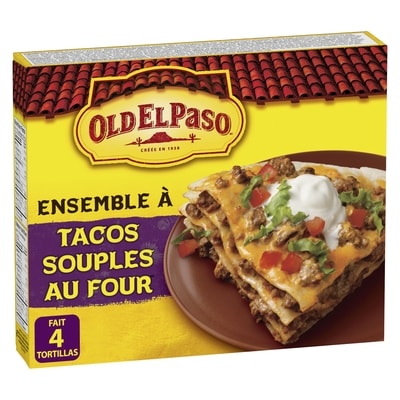 Old El Paso Ensemble à tacos souples au four 312 g, 1,44 $/100g