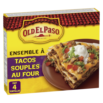 Old El Paso Ensemble à tacos souples au four  312 g, 2,08 $/100g