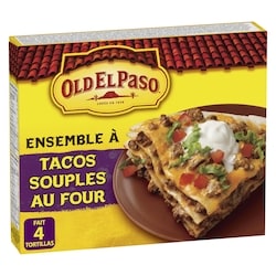 Old El Paso Ensemble à tacos souples au four 312 g, 1,21 $/100g