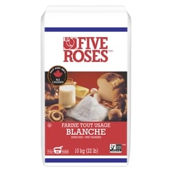 Five Roses Farine tout usage format Club 10 kg, 0,12 $/100g