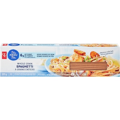 PC Blue Menu Whole Grain Spaghetti 375 g, $0.67/100g