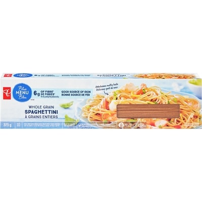 PC Blue Menu Whole Grain Spaghettini 375 g, $0.93/100g