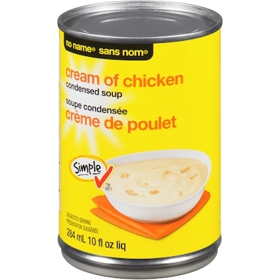 No Name Condensed Cream of Chicken Soup 284 ml, $0.63/100ml