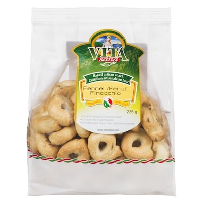 Vita Sana Taralli Fennel 225 g, $1.33/100g