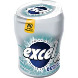 Wrigley's Excel Polar Ice Flavoured Sugar Free Chewing Gum, 60 Pieces, Case of 6 6x83.0 g, $5.02/100g