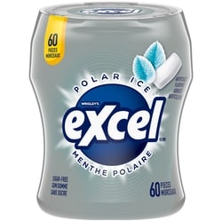Wrigley's Excel Polar Ice Flavoured Sugar Free Chewing Gum, 60 Pieces, 1 Bottle 83 g