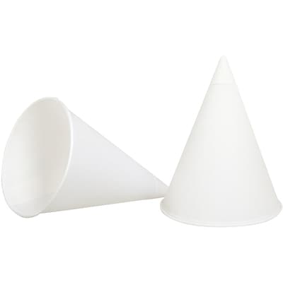 null Gobelets en forme de cornet à rebord roulé, 4 oz 200 ea, 0,35 $/1ch