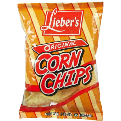 Liebers Corn Chips, Original 36 g, $2.79/100g