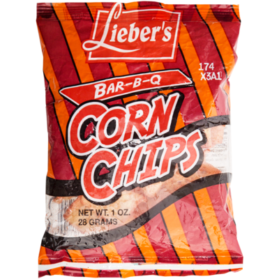 Liebers Corn Chips, BBQ 46 g, $2.80/100g