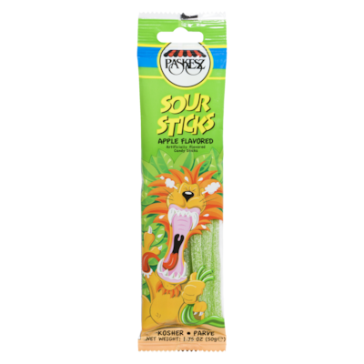 Paskesz Sour Sticks, Apple     50 g, $5.58/100g
