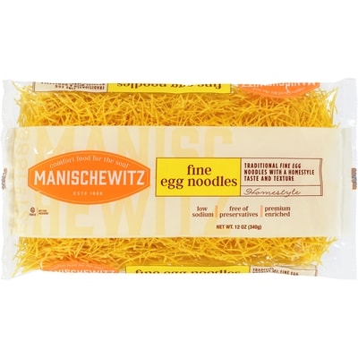 Manischewitz Manisch Nouilles Oeufs Fines casher 340 g, 1,40 $/100g
