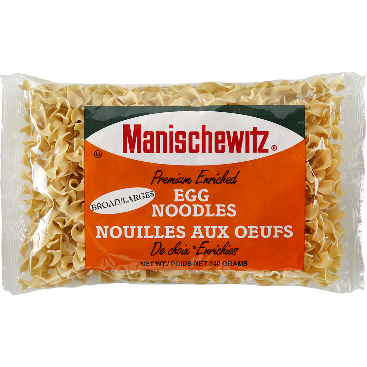Manischewitz Nouilles aux œufs, larges casher 340 g, 1,76 $/100g