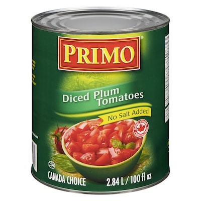 Primo Diced Tomatoes 2.84 l, $0.32/100ml