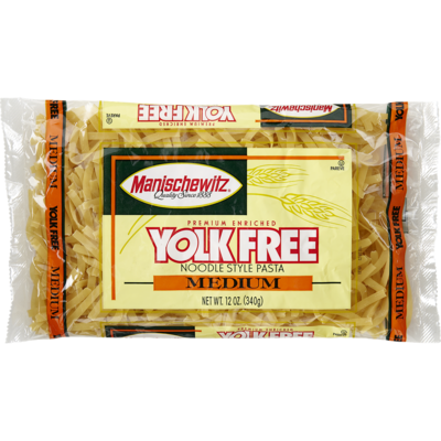 Manischewitz Yolk Free Noodles, Medium 340 g, $1.76/100g