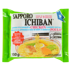 Sapporo Ichiban Japanese Style Noodles, Chicken 100 g, $1.29/100g