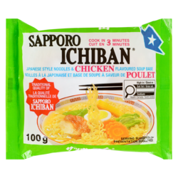 Sapporo Ichiban Japanese Style Noodles, Chicken 100 g, $1.29/100g