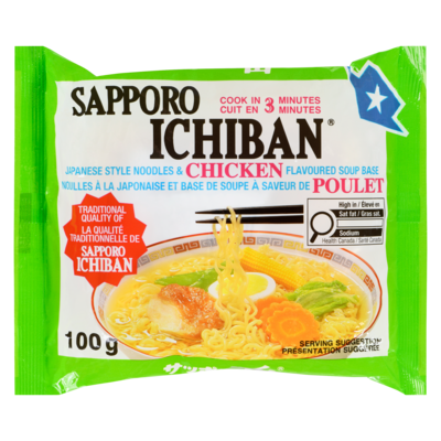 Sapporo Ichiban Japanese Style Noodles, Chicken 100 g, $1.49/100g