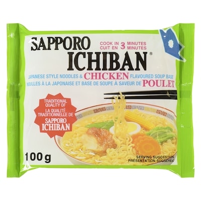 Sapporo Ichiban Japanese Style Noodles, Chicken 100 g, $1.40/100g