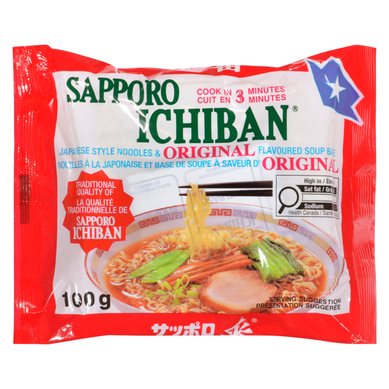 Sapporo Ichiban Japanese Style Noodles, Original - 100 g