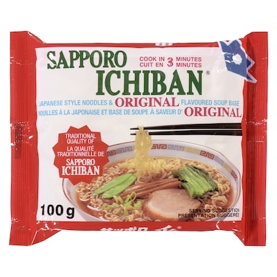 Sapporo Ichiban Japanese Style Noodles, Original 100 g, $1.40/100g