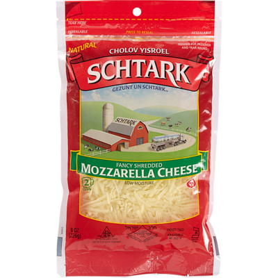 Schtark Kosher Shredded Cheese, Mozzarella     227 g, $4.19/100g
