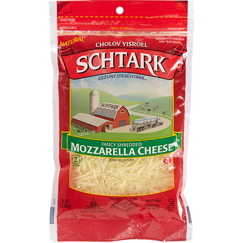 Kosher Shredded Cheese, Mozzarella