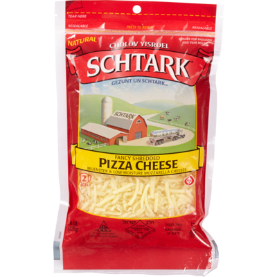Schtark Kosher Shredded Cheese, Pizza Blend    227 g, $4.19/100g