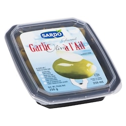 Sardo Olives farcies à l'ail 250 ml, 2,80 $/100ml