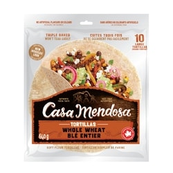 Casa Mendosa Tortillas - blé entier - grand format 640 g, 0,75 $/100g