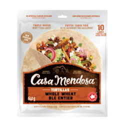 Casa Mendosa Tortillas - blé entier - grand format 640 g, 0,45 $/100g
