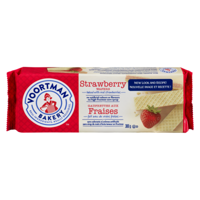 Gaufrettes aux fraises