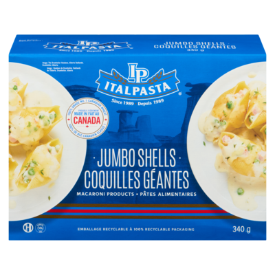 Italpasta Coquilles géantes 340 g, 1,11 $/100g