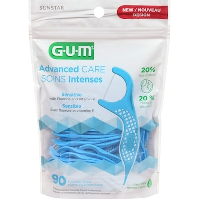 GUM Porte-fils Soins professionnels, menthe 90 ea, 0,06 $/1ch