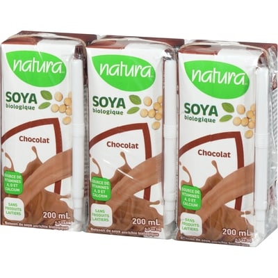 Boisson de soya bio enrichie chocolat