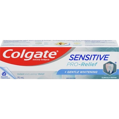 Colgate Sensitive Pro-Relief + Gentle Whitening Toothpaste 75 ml, $8.65/100ml