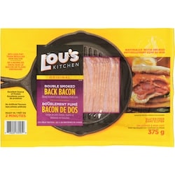 null Bacon de dos fumé deux fois 375 g, 2,93 $/100g