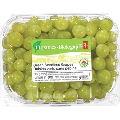 PC Biologique Raisins Verts Sans Pépins 907 g, 0,88 $/100g