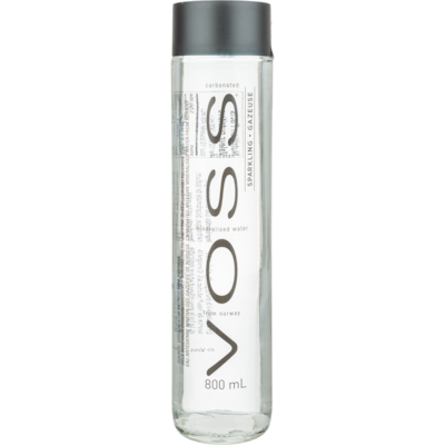 Voss Sparkling Water 800 ml, $0.56/100ml