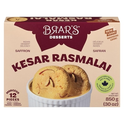 Brar's Kesar Rasmalai     100 g, $1.29/100g