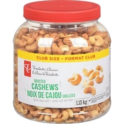 le Choix du Président Noix de cajou grillées avec sel de mer 1.13 kg, 2,30 $/100g