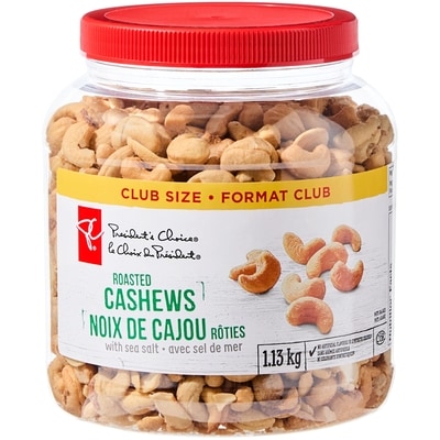 le Choix du Président Noix de cajou grillées avec sel de mer 1.13 kg, 2,92 $/100g