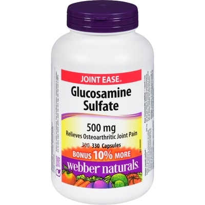 Webber Naturals Glucosamine Sulfate 500mg 330 ea, $0.06/1ea
