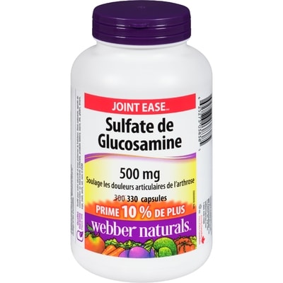 Webber Naturals Sulfate de glucosamine 500 mg 330 ea, 0,07 $/1ch