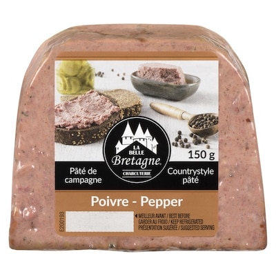 La Belle Bretagne Pâté campagnard aux grains de poivre 150 g, 3,33 $/100g