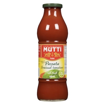 Mutti Tomato & Basil     688 ml, $0.78/100ml